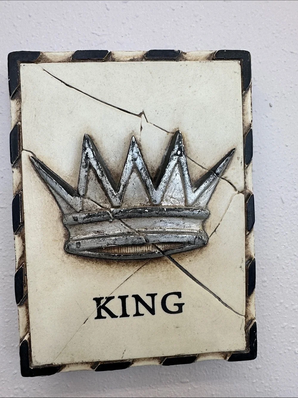 Sid Dickens memory block King Crown Wall Plaque - Home Wall Decor